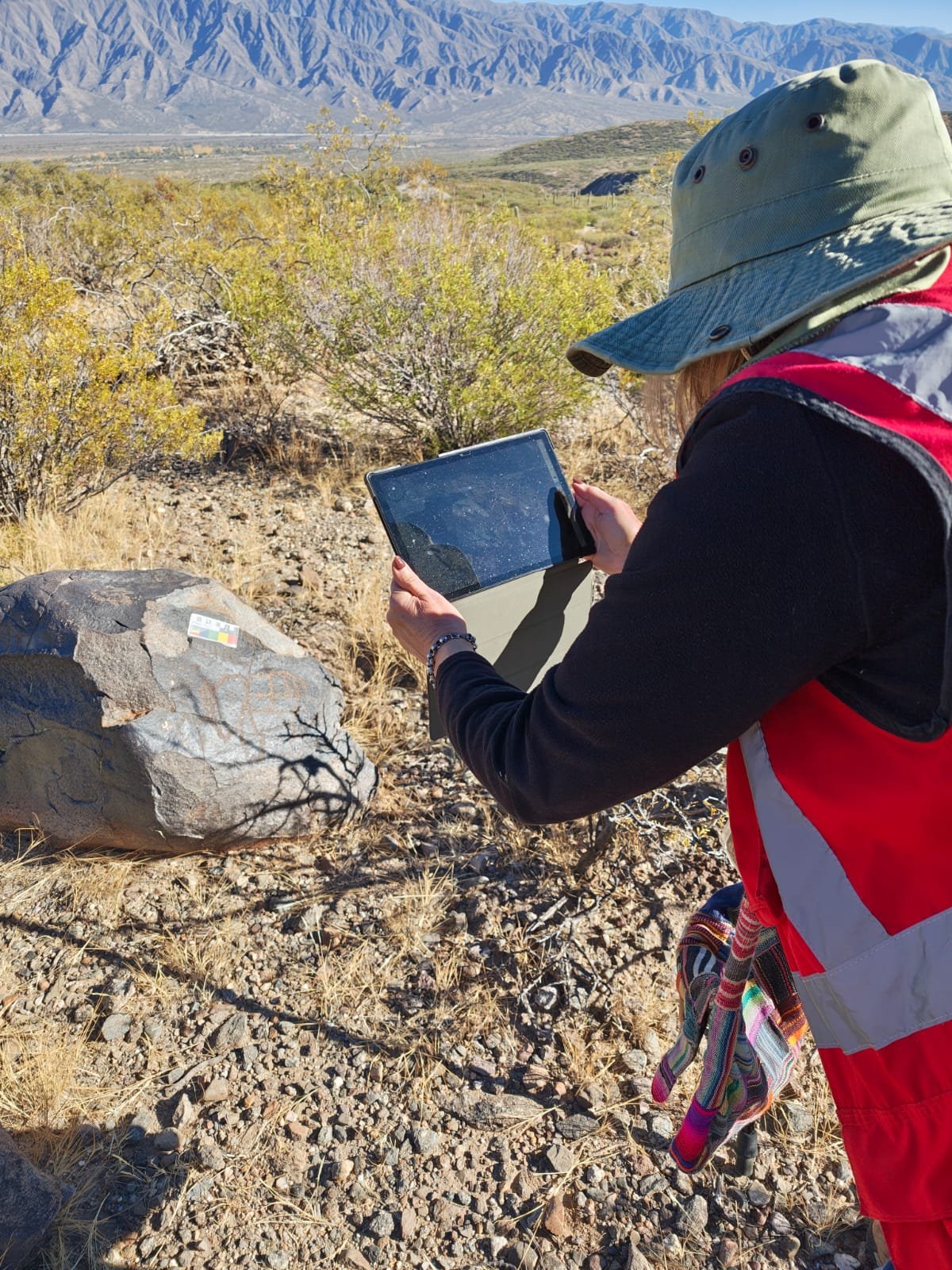 Trabajo de campo arqueológico en una obra
